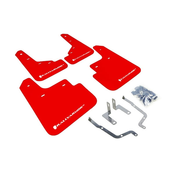 Rally Armor Mud Flaps For 2019-2020 Mazda 3 Hatchback w White Logo Rally Armor Mud Flaps For 2019-2020 Mazda 3 Hatchback w White Logo